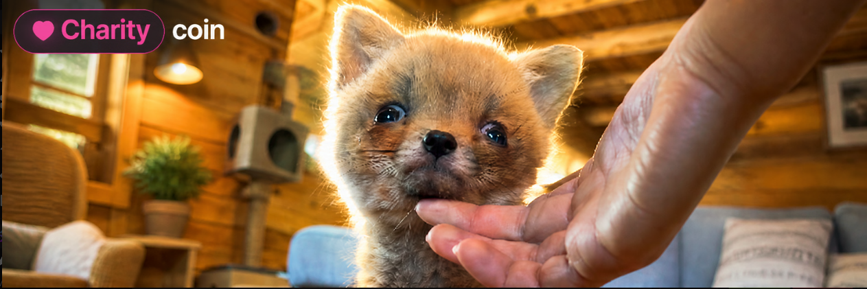 Apple, the rescued baby fox